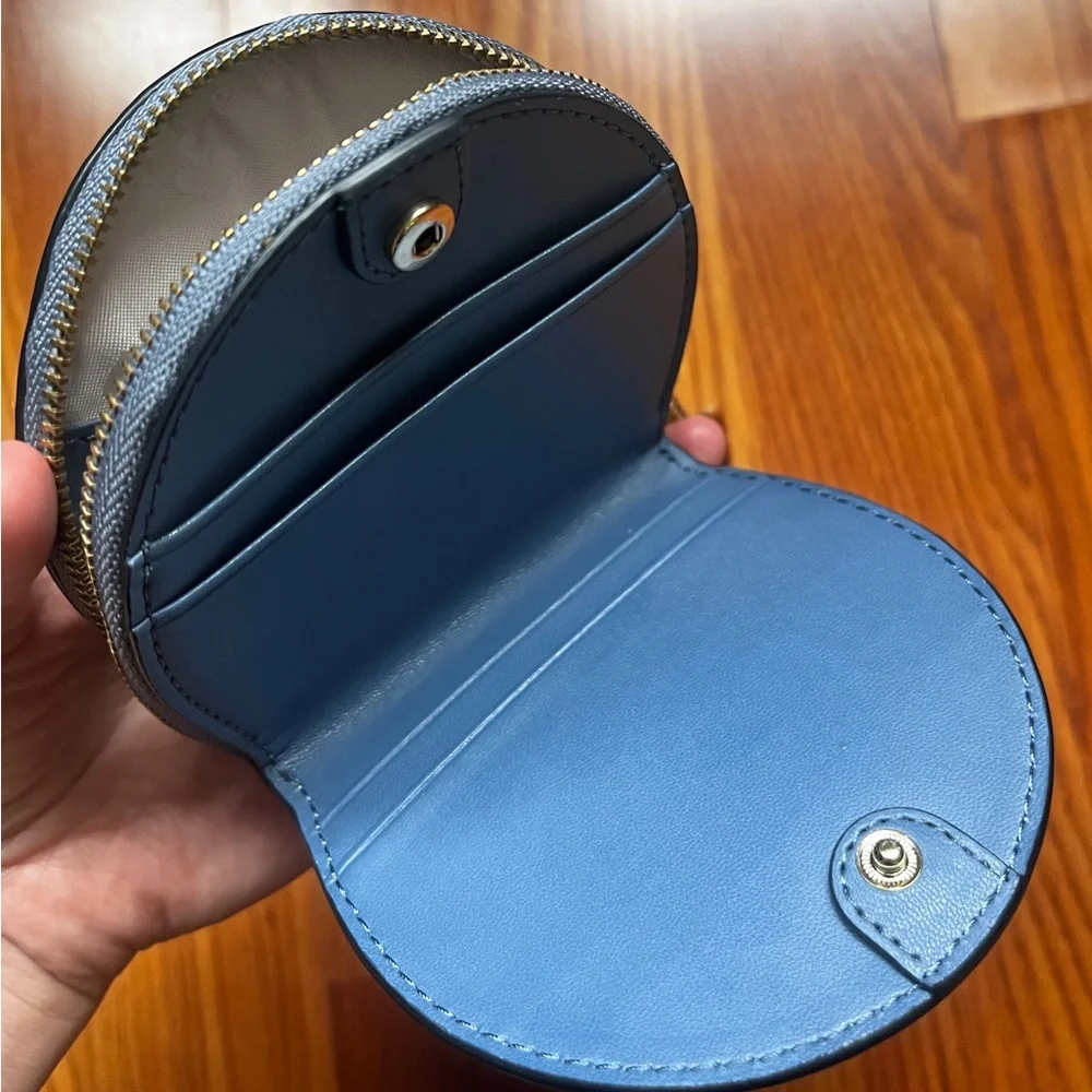 Kate Spade Blue Coin Pouch with Gold Accents - Picture 7 of 7